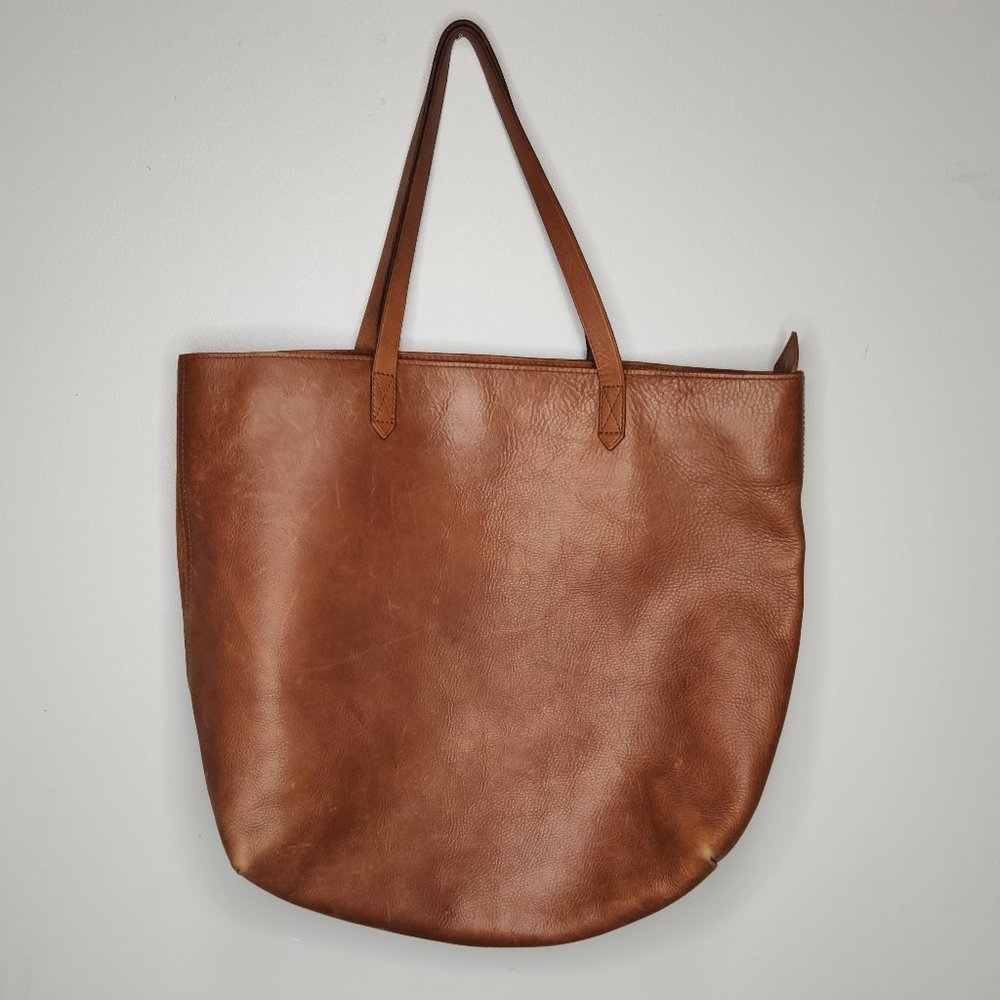 Madewell Brown Leather Tote Bag